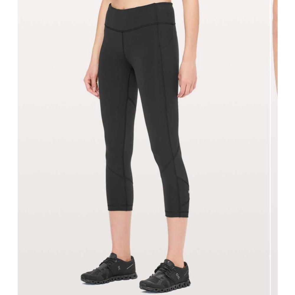 Lululemon Pace Rival Cropped  Leggings Black SZ6